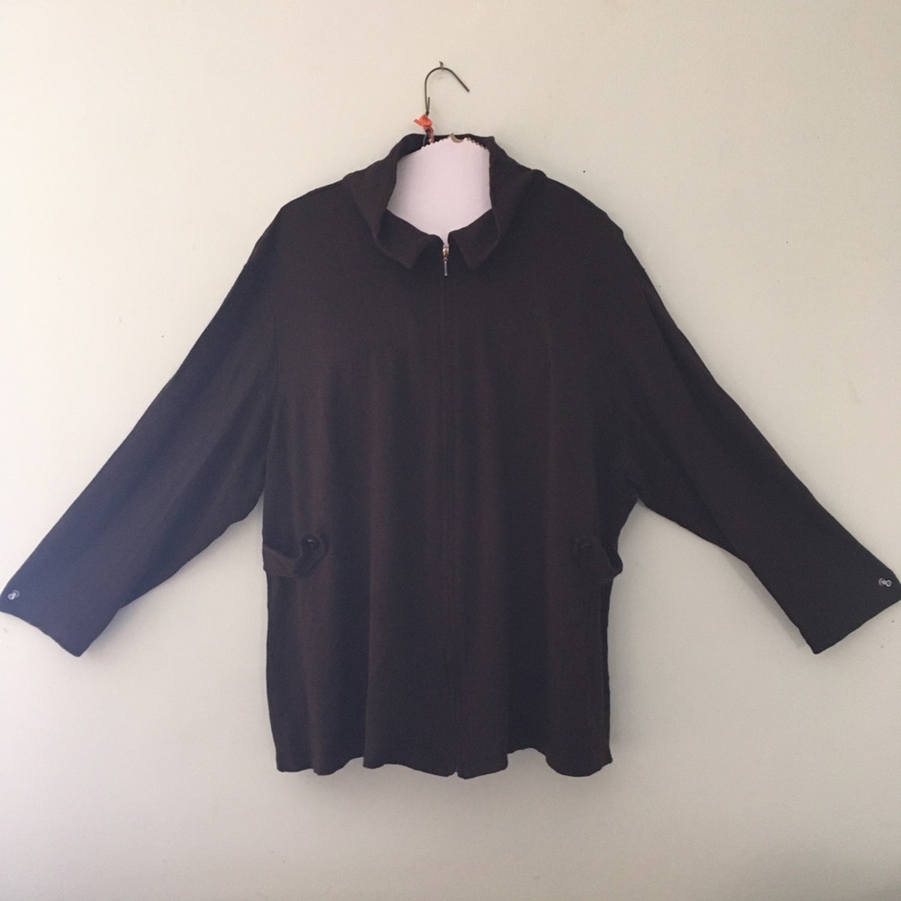 Liz Claiborne dark brown jacket & pant suit